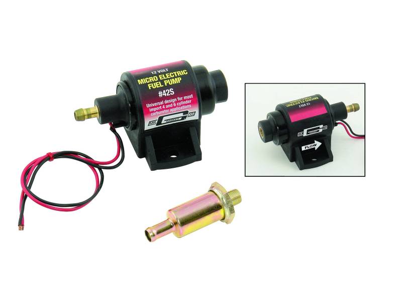 2-3.5PSI 12V Universal Micro Electric Fuel Pump 28GPH For Use With Gasoline Only