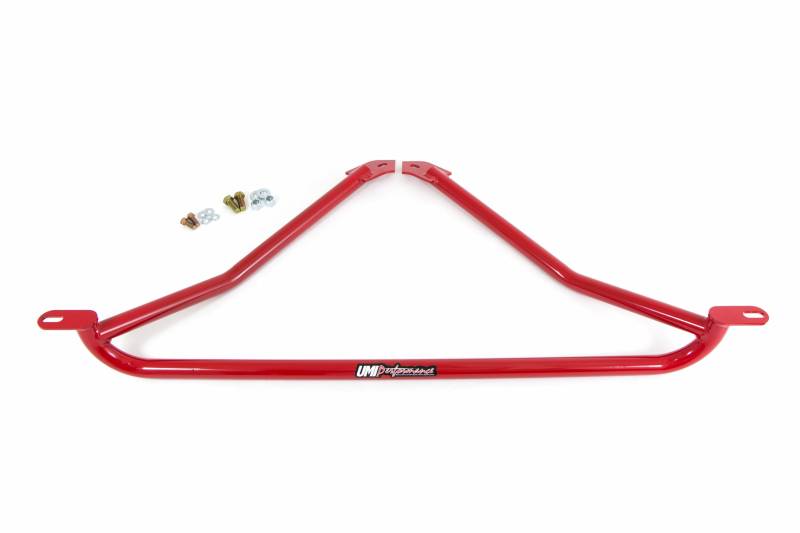 UMI Performance 3053-R - 1978-1988 GM G-Body Front Reinforcement Brace,  Bolt In - Red