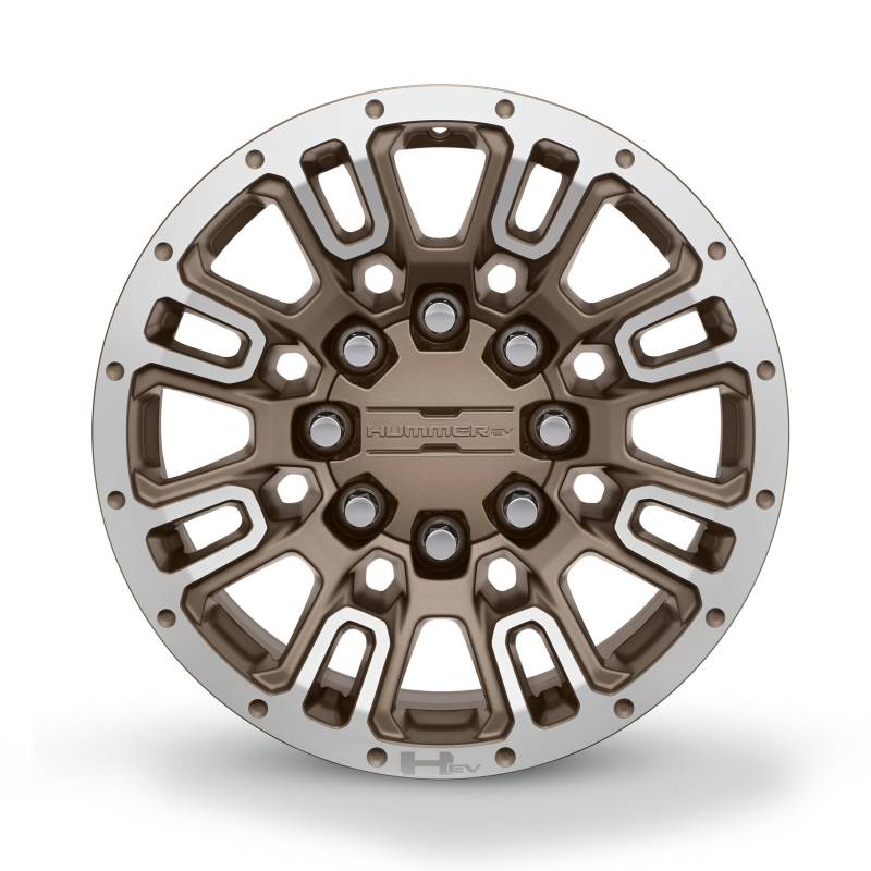 GM Accessories 84828312 - 18 x 9-Inch 8-Spoke Wheel in Tech Bronze with  Machine Face [Hummer EV Pickup 2022+]