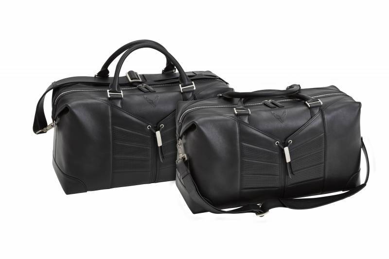 GM Accessories 87850650 - 2-Piece Premium Leather Travel Bags in