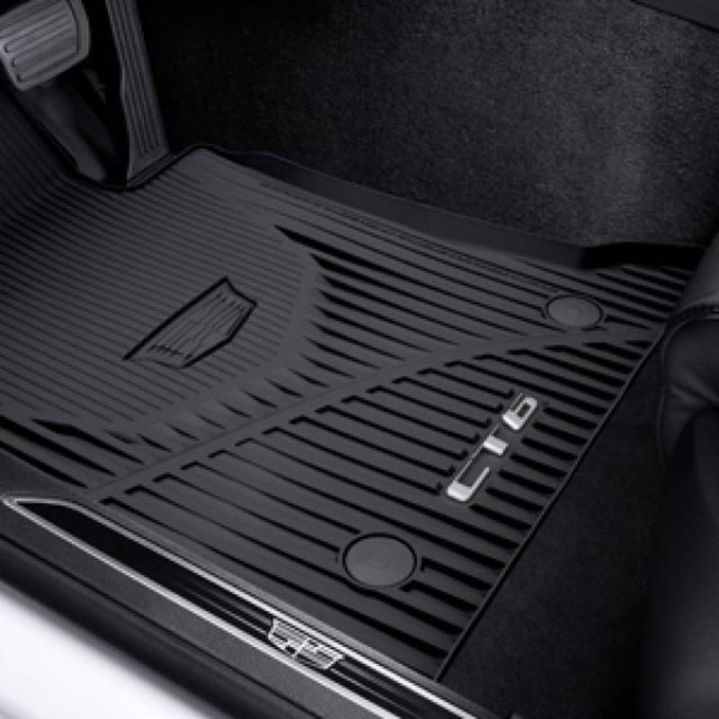 Cadillac First- and Second-Row Premium All-Weather Floor Mats in