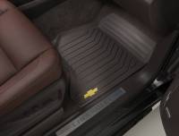 GM Accessories - GM Accessories 23452759 - Front All-Weather Floor Mats In Cocoa With Bowtie Logo