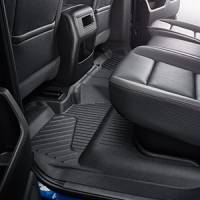 GM Accessories - GM Accessories 23237404 - Double Cab Second-Row Interlocking Floor Liner in Jet Black [2015-19 Silverado]