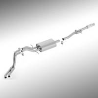 GM Accessories - GM Accessories 19303337 - 5.3L Cat-Back Dual-Side Exit Exhaust Upgrade System by Borla [2014-19 Silverado]