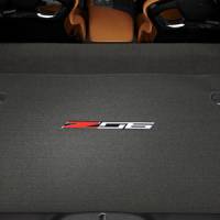GM Accessories - GM Accessories 23469812 - Cargo Area Premium Carpeted Mat in Jet Black with Z06 Logo [C7 Corvette]
