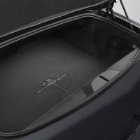 GM Accessories - GM Accessories 23262252 - Cargo Area Premium Carpeted Mat in Jet Black with Stingray Logo for Convertible Models [C7 Corvette]