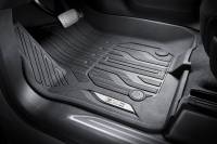 GM Accessories - GM Accessories 84333604 - Front-Row Premium All-Weather Floor Liners in Black with GMC Logo For Vehicles with Center Console [2019+ Sierra]