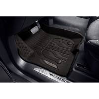 GM Accessories - GM Accessories 84333605 - Front-Row Premium All-Weather Floor Liners in Atmosphere with GMC Logo For Vehicles with Center Console [2019+ Sierra]