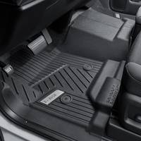 GM Accessories - GM Accessories 84357856 - Regular Cab First-Row Interlocking Premium All-Weather Floor Liner In Jet Black With GMC Logo (For Models Without Center Console Or Manual 4WD Shifter)