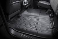 GM Accessories - GM Accessories 84375015 - Double Cab Second-Row Interlocking Premium All-Weather Floor Liner In Jet Black