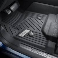 GM Accessories - GM Accessories 84185474 - First-Row Premium All-Weather Floor Liners In Jet Black With GMC Logo (For Models With Center Console)