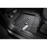 GM Accessories - GM Accessories 84708357 - First-Row Premium All-Weather Floor Liners In Jet Black With Chrome GMC Logo [2022+ Canyon]