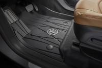 GM Accessories - GM Accessories 84522812 - First-Row Premium All-Weather Floor Liners In Ebony With Buick Logo [2018+ Enclave]