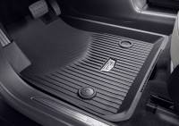 GM Accessories - GM Accessories 84286845 - First And Second-Row Premium All-Weather Floor Liners In Dark Titanium With Cadillac Logo [2019+ XT5]