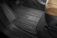 GM Accessories - GM Accessories 84162074 - Front-Row Premium All-Weather Floor Mats In Ebony With Buick Logo [2018+ Enclave]