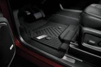 GM Accessories - GM Accessories 84185460 - First-Row Premium All-Weather Floor Liners In Jet Black With Chrome GMC Logo (For Models With Center Console)