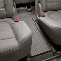 GM Accessories - GM Accessories 23356372 - Third-Row One-Piece Premium All-Weather Floor Liner In Dark Ash Gray (For Models With Second-Row Captain's Chairs)
