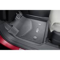 GM Accessories - GM Accessories 86772007 - First And Second-Row Premium All-Weather Floor Liners In Jet Black With Cadillac Logo [2019+ XT4]