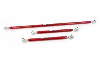 UMI Performance - UMI Performance 201723-R - 1982-2002 GM F-Body Double Adjustable Panhard Bar & Lower Control Arm Kit, Mild-Steel - Red