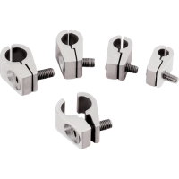 Billet Specialties - Billet Specialties 65110 - Line Clamps 3/16" (4/Pk)