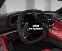 Genuine GM Parts - Genuine GM Parts 85149218 - C8 Corvette Leather Steering Wheel, Red Stitching & Stripe (Non-Heated)