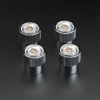 GM Accessories - GM Accessories 22914359 - Tire Valve Stem Caps in Silver with Crest and Wreath Logo [2014 CTS]