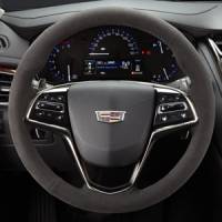 GM Accessories - GM Accessories 23184766 - Steering Wheel in Black Suede with Shift Control and Crest and Shield Logo [2014 ATS & CTS]
