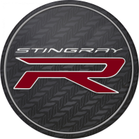 GM Accessories - GM Accessories 84384897 - C8 Corvette Center Cap in Carbon Flash with Stingray R Logo