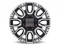 GM Accessories - GM Accessories 84622785 - 20x8.5-Inch Aluminum Multi-Spoke Wheel in Black with Selective Machining [2022+ Sierra HD]
