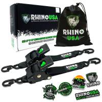 Rhino USA - Rhino USA RETRACTABLE-2X10-2PK - 2'' x 10' Retractable Ratchet Strap (2-Pack)