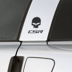 GM Accessories - GM Accessories 20912922 - Sail Panel Jake Skull Decal in Cyber Gray [C6 Corvette]