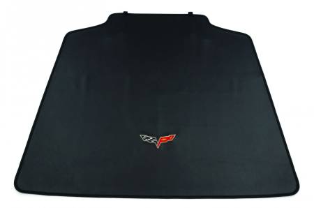 GM Accessories - GM Accessories 17802688 - Rear Bumper Protector in Black with Crossed Flags Logo [C6 Corvette]