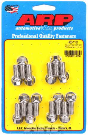 ARP - ARP 480-1101 - Olds 330-455 3/8" SS header bolt kit