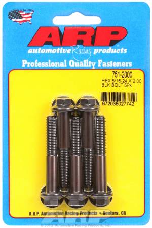 ARP - ARP 751-2000 - 5/16-24 x 2.000 hex black oxide bolts