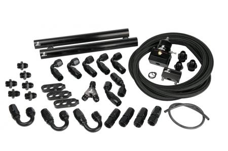 Aeromotive Fuel System - Aeromotive Fuel System 17156 - Kit, Engine (Regulator, Rails and plumbing), 2010 Ford Cobra Jet