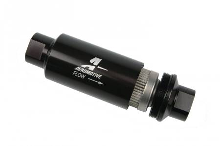 Aeromotive Fuel System - Aeromotive Fuel System 12324 - Filter, In -Line AN -10 Size, Black, 100 Micron