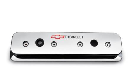 Chevrolet Performance - Chevrolet Performance 12497985 - Chrome-Finish Aluminum Valve Covers, Center Bolt Design