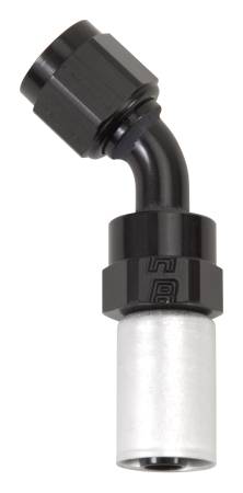 Russell - Russell 610533 - Hose End #8 Crimp On Swivel 45 Deg Blk/Clr