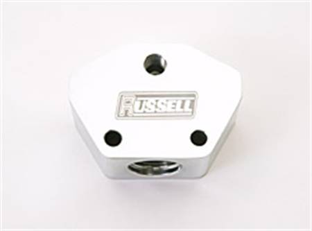 Russell - Russell 650411 - Polished Billet Y Block W/-10 Inlet/-8 Outlet