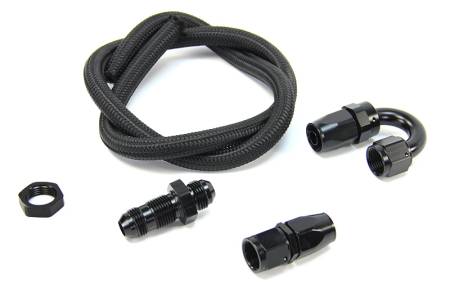Nitrous Outlet - Nitrous Outlet 00-35040-B-S -  180? Blow Down Kit With Straight Bulk Head Fitting (Black Fittings)