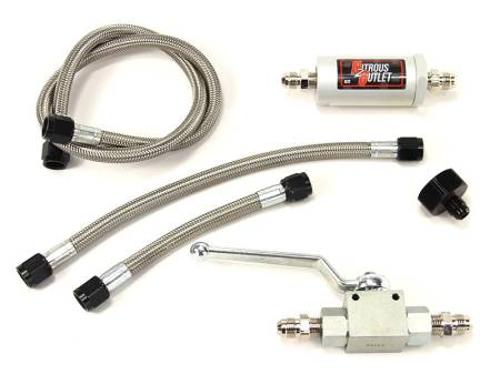 Nitrous Outlet - Nitrous Outlet 00-68010-4 -  Gravity Fill Kit With 4AN Hoses and Fittings.