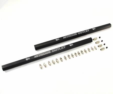 Nitrous Outlet - Nitrous Outlet 00-01765-D -  4 Solenoid Direct Port Dual Injection Rail Kit