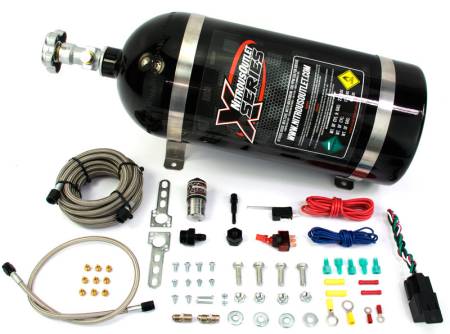Nitrous Outlet - Nitrous Outlet 22-90000 - X-Series Universal EFI Single Nozzle Dry MAF System (35-50-75-100-150-200 HP)