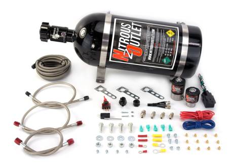 Nitrous Outlet - Nitrous Outlet 00-10040-00 - Universal EFI Single Nozzle System (35-200HP) (No Bottle)