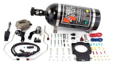 Nitrous Outlet - Nitrous Outlet 00-10119-90-00 - 90mm 2010-2015 Camaro Hardline Plate System (50-200HP) (No Bottle)