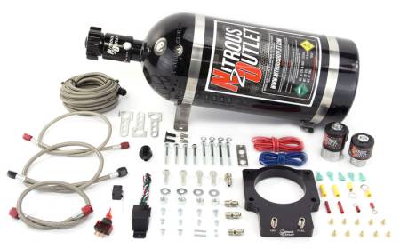 Nitrous Outlet - Nitrous Outlet 00-10108-10 - 90mm LSX Plate System (50-200HP) (10lb Bottle)( For 97-04 Corvette part # 00-42000 is needed )