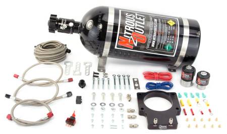 Nitrous Outlet - Nitrous Outlet 00-10113-10 - 92mm LSX Plate System (50-200HP) (10lb Bottle) ( For 97-04 Corvette part # 00-42000 is needed )