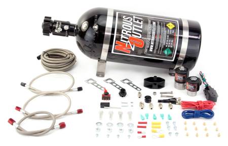 Nitrous Outlet - Nitrous Outlet 00-10014-15 - 99-04 Ford Mustang GT, Cobra, 99-04 5.4 lightning EFI Single Nozzle System (35-200HP) (15lb Bottle)