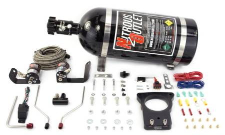 Nitrous Outlet - Nitrous Outlet 00-10121-78-15 - 78mm 04' GTO Hardline Plate System (50-200HP) (15lb Bottle)