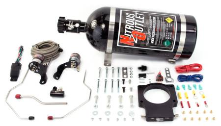 Nitrous Outlet - Nitrous Outlet 00-10120-90-15 - 90mm 08-09 G8 GT/GXP Hardline Plate System (50-200HP) (15lb Bottle)